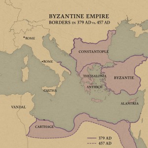 How ChatGPT envisions the Byzantine Empire in 379 AD vs. 457 AD