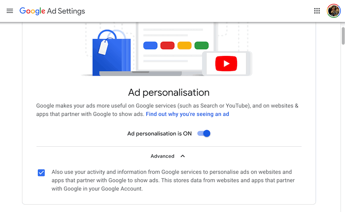 You can prevent Google from using your information in third party ads.