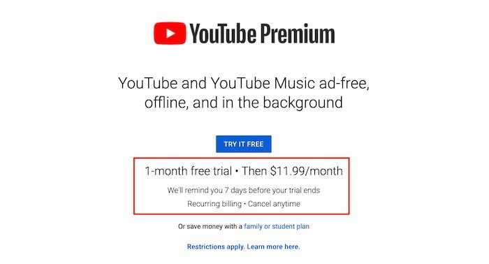 Youtube Tv Premium Premium Price