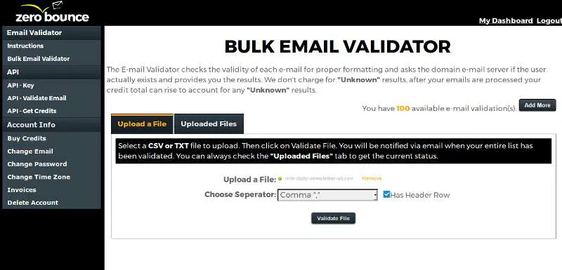 zerobounce-bulk-email-validator zerobounce-bulk-email-validator