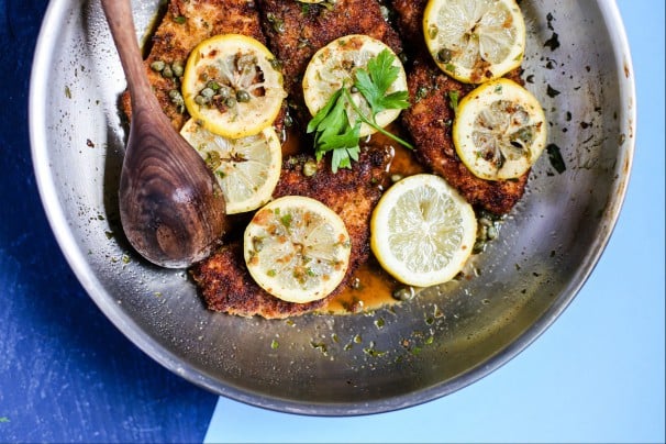 Chicken Scaloppine With Lemon Glaze  (Low Fat and Delicious!)