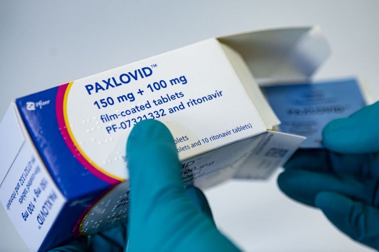 paxlovid medication in box
